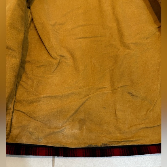 1960’s Woolrich Buffalo Plaid Hunters Coat Wool Vintage Field Coat Size 40 - Picture 10 of 14